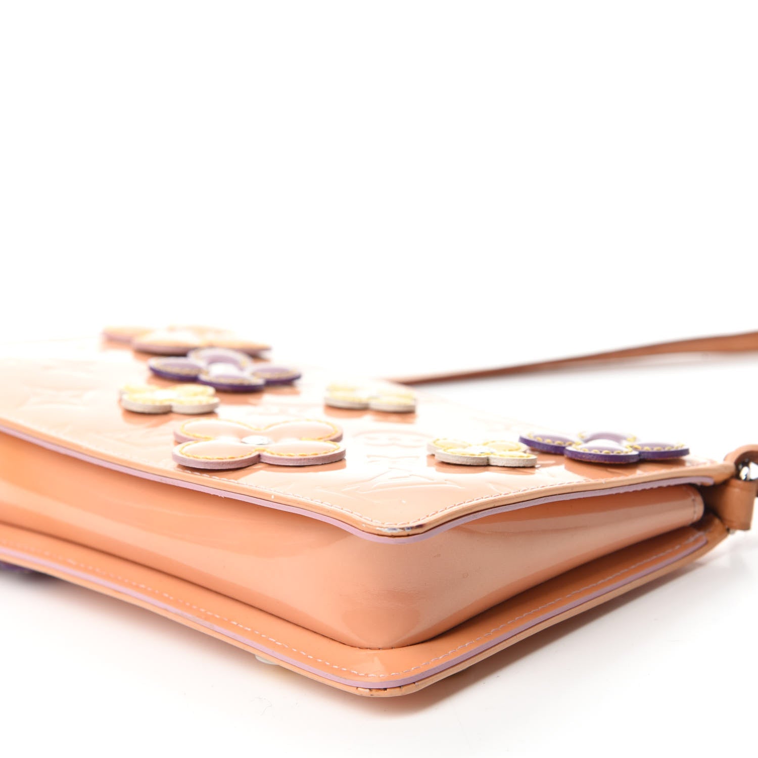 Louis Vuitton Vernis Lexington Fleurs Pochette Pink 7 of 11