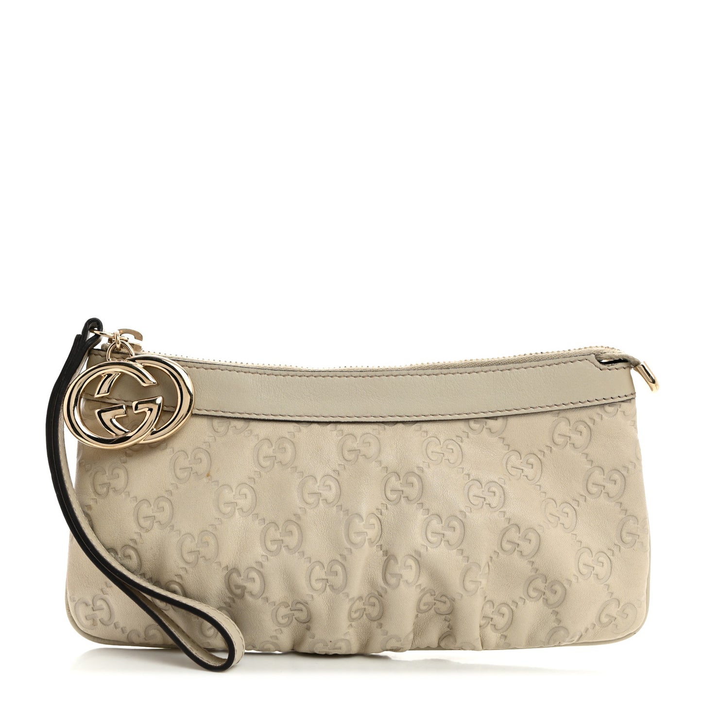 Guccissima New Britt Wristlet Off White
