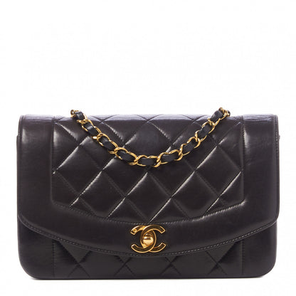 Chanel Lambskin Quilted Small Single Flap Bag Black 1 of 9