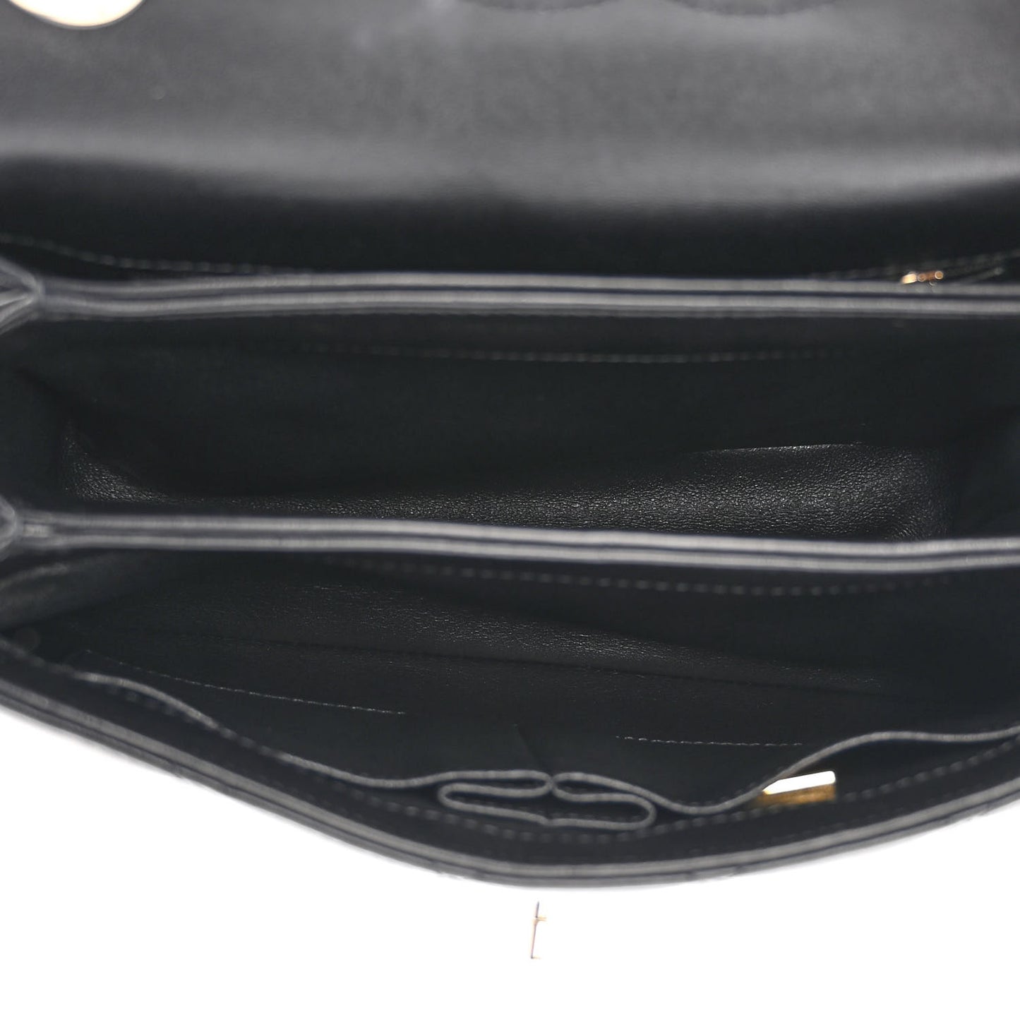 Lambskin Quilted Small Trendy CC Dual Handle Flap Bag Black