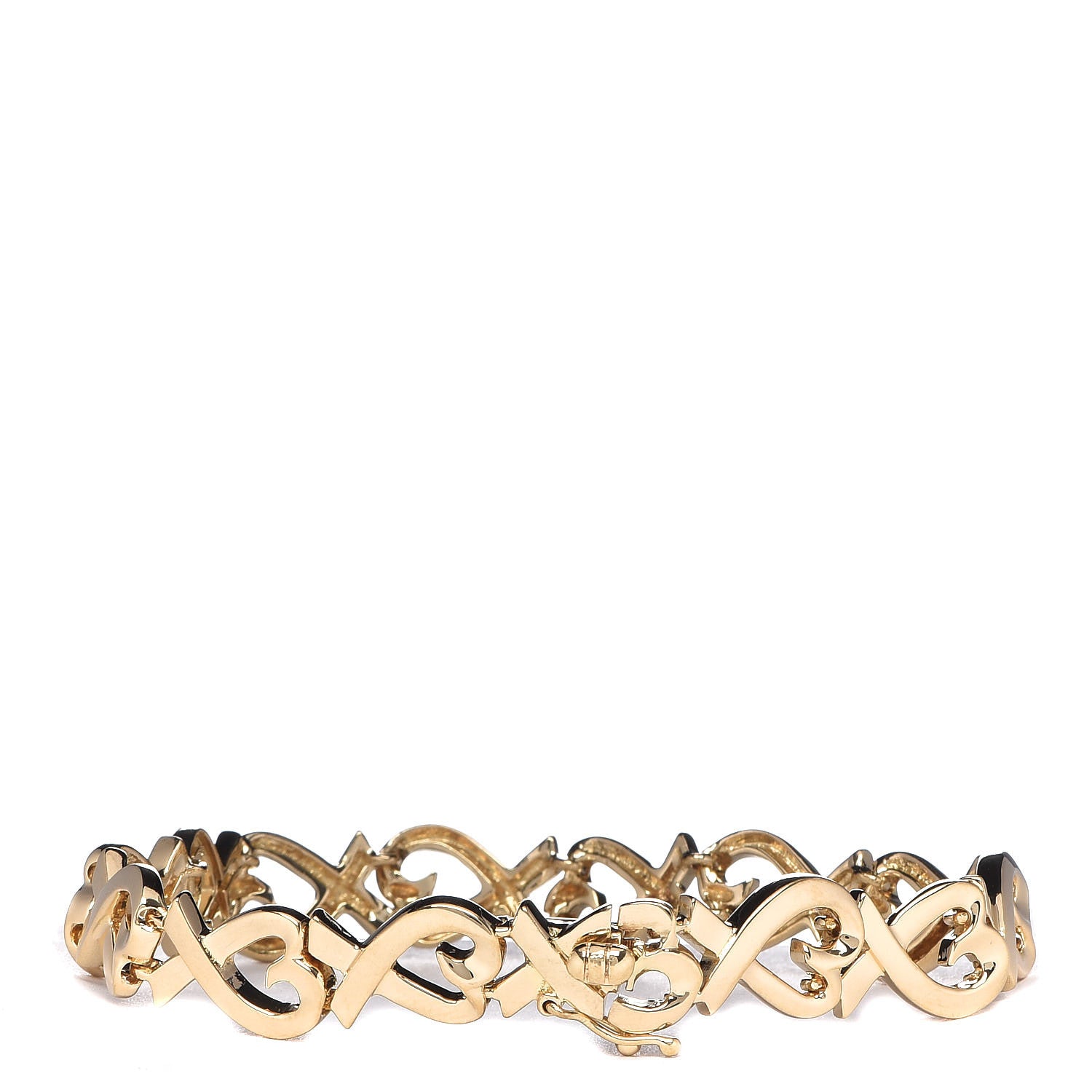 Tiffany 18K Yellow Gold Paloma Picasso Loving Heart Bracelet 3 of 6