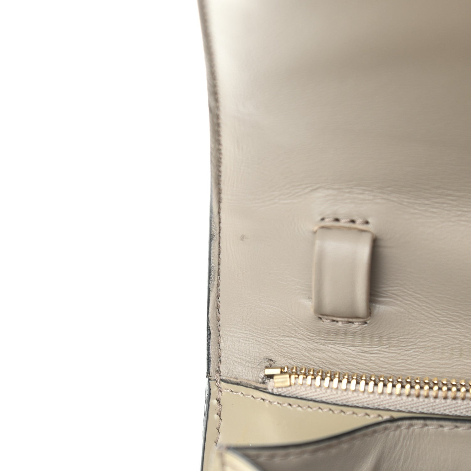 Celine Spazzolato Calfskin Medium Classic Box Flap Bag Quartz 13 of 14