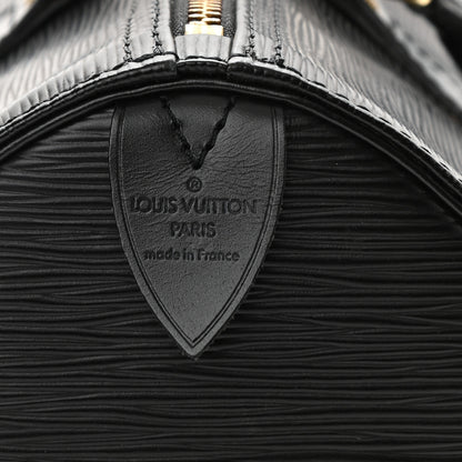 Louis Vuitton Epi Speedy 30 Black 6 of 12