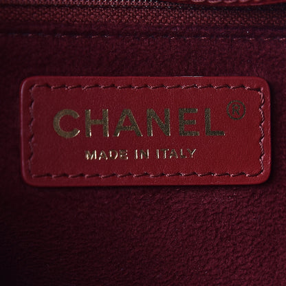 Chanel Caviar Small Studded Deauville Tote Red 6 of 10