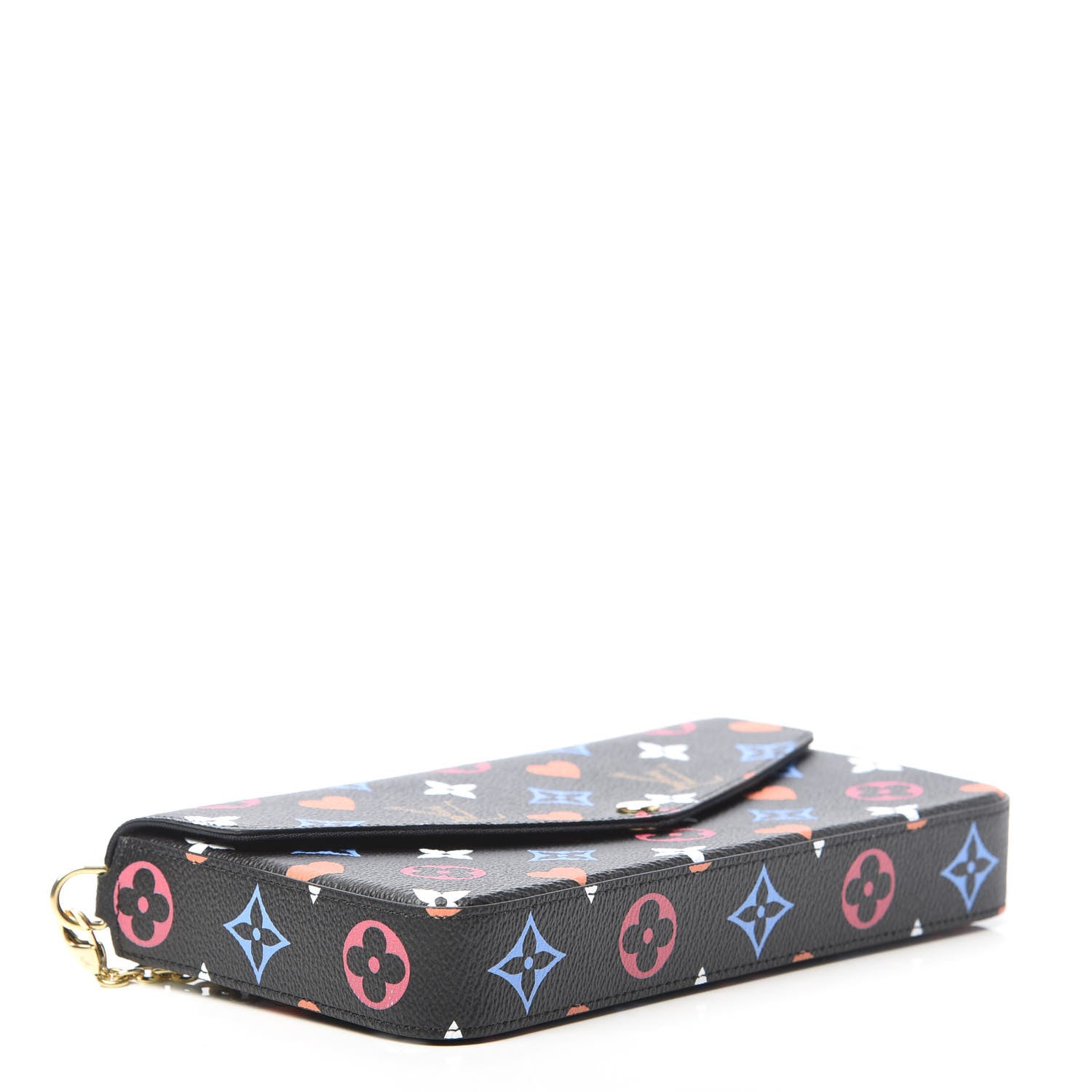 Louis Vuitton Game On Felicie Chain Wallet Black 5 of 12