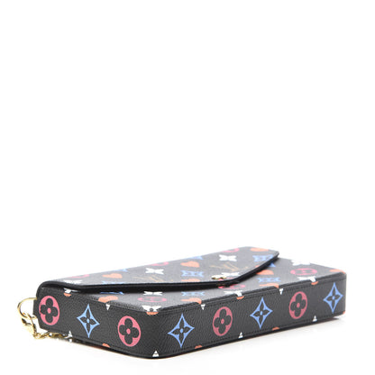 Louis Vuitton Game On Felicie Chain Wallet Black 5 of 12