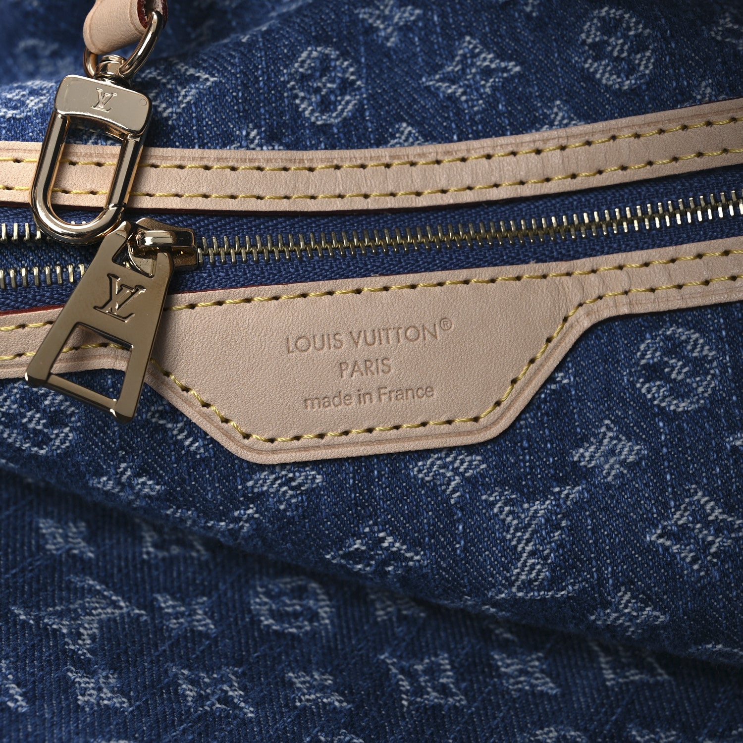 Louis Vuitton Monogram Denim Neo Neverfull MM Blue 7 of 10