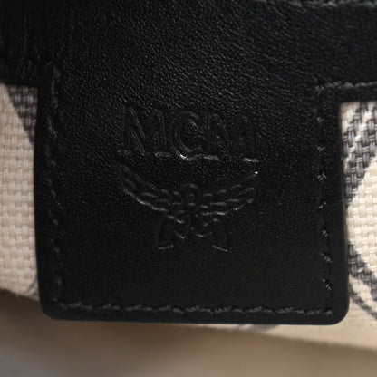 MCM Visetos Mini Toni Shopper Tote Black 6 of 11