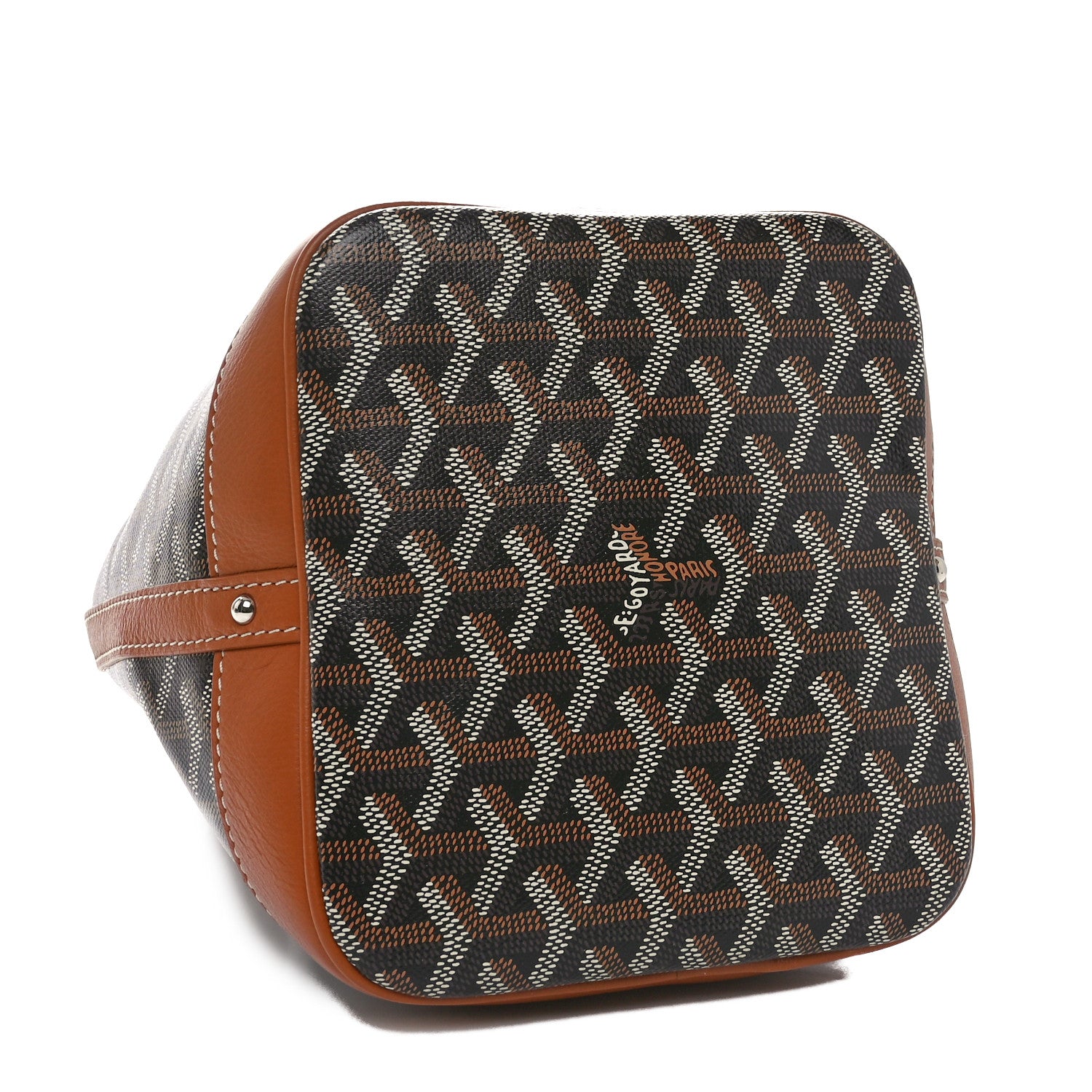 Goyard Goyardine Petit Flot Bucket Bag PM Black Gold 4 of 9