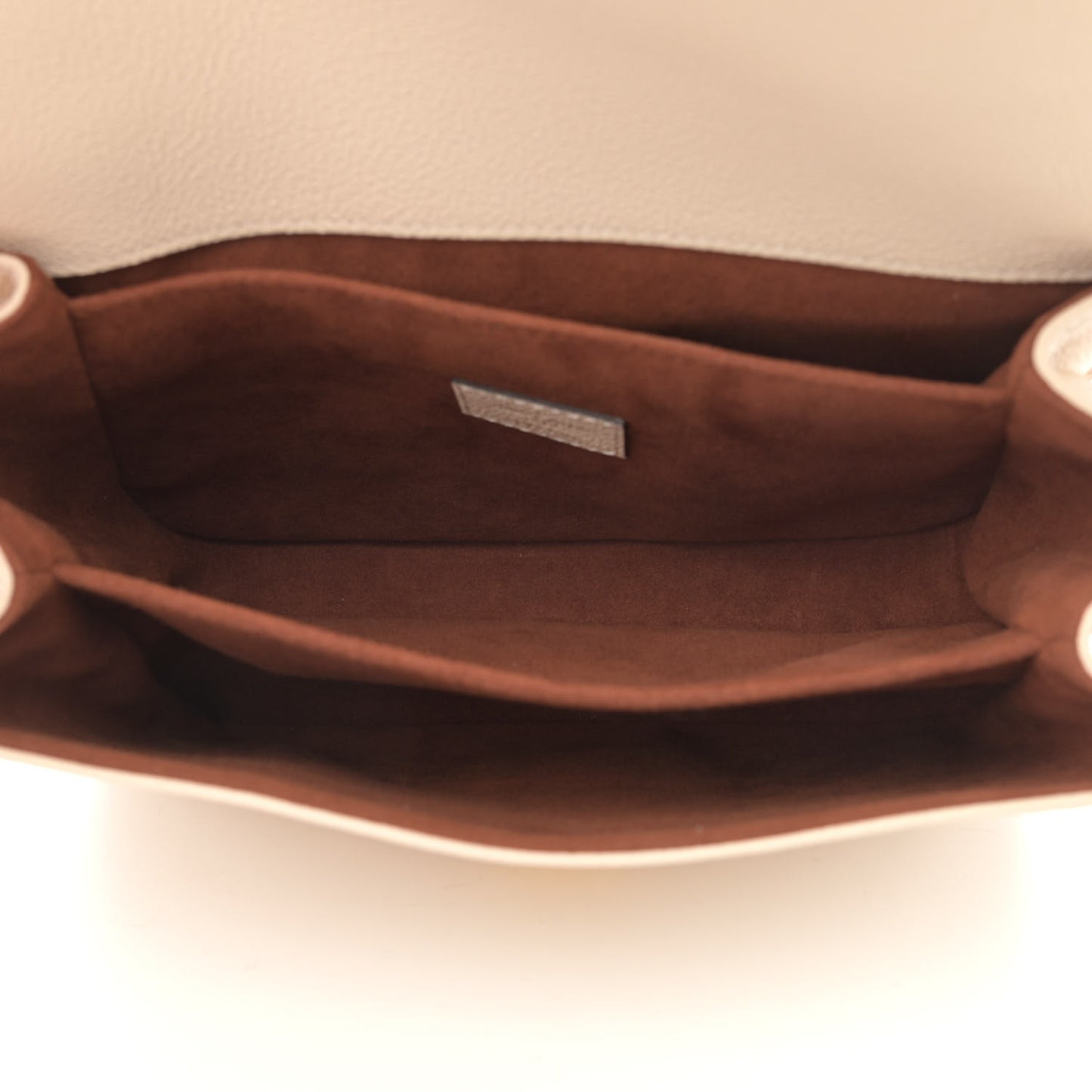 Empreinte Braided Pochette Metis Creme Beige Caramel