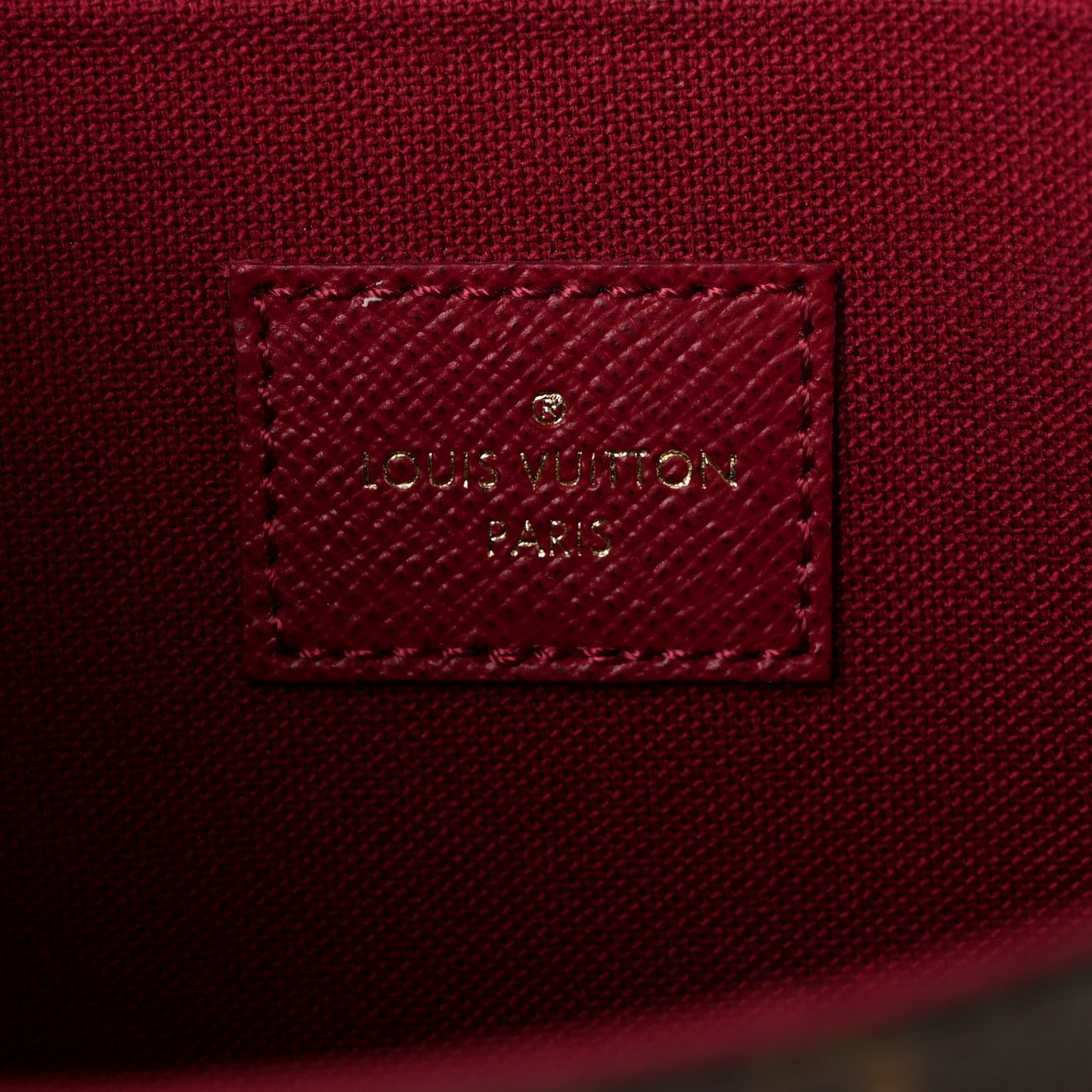 Monogram Pochette Felicie Chain Wallet Fuchsia