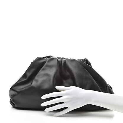 Bottega Veneta Smooth Butter Calf The Pouch Oversized Clutch Black 2 of 9