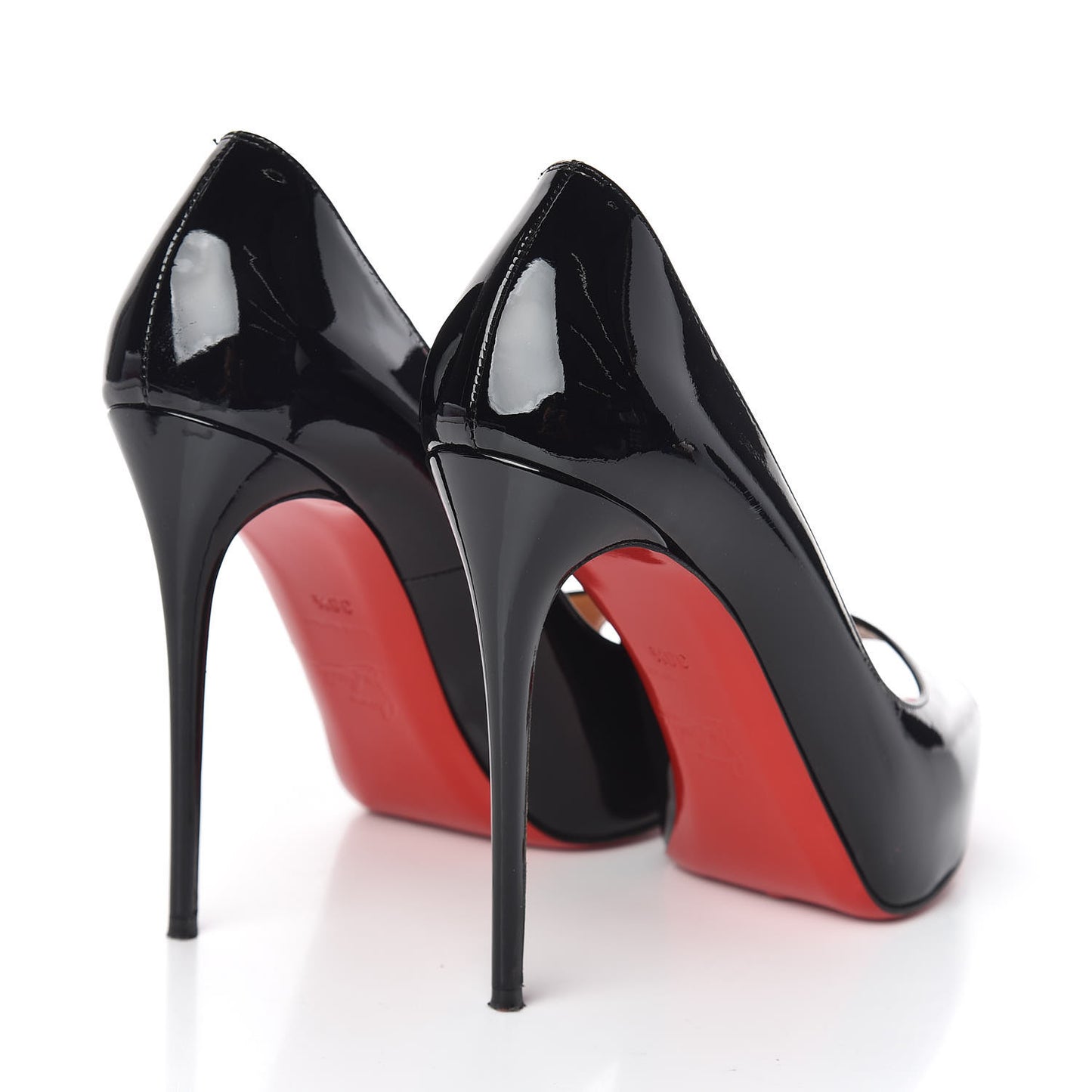Patent New Very Prive 120 Pumps 38.5 Black Red