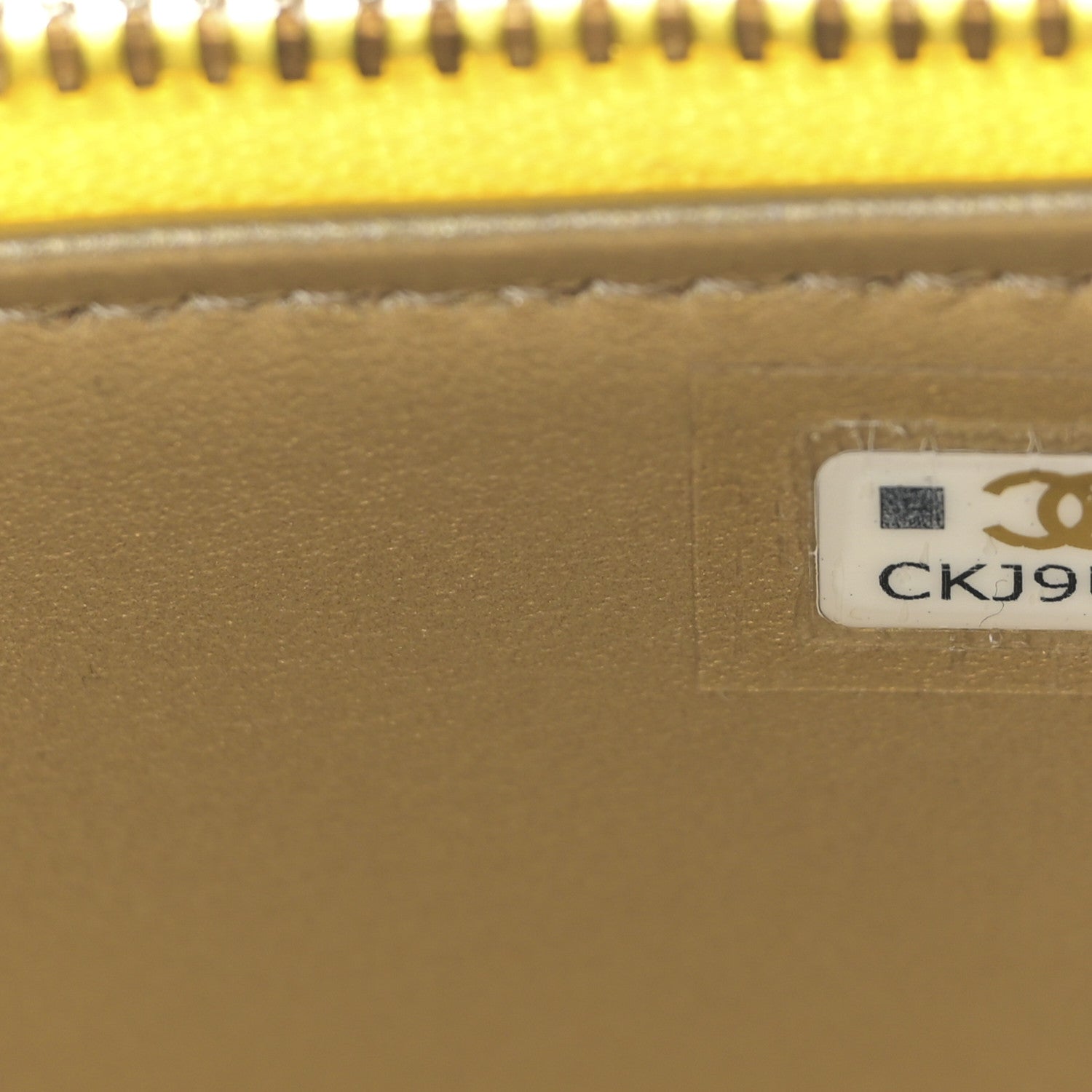 Chanel Lambskin Quilted Mini Pearl Crush Vanity Case With Chain Yellow 7 of 9