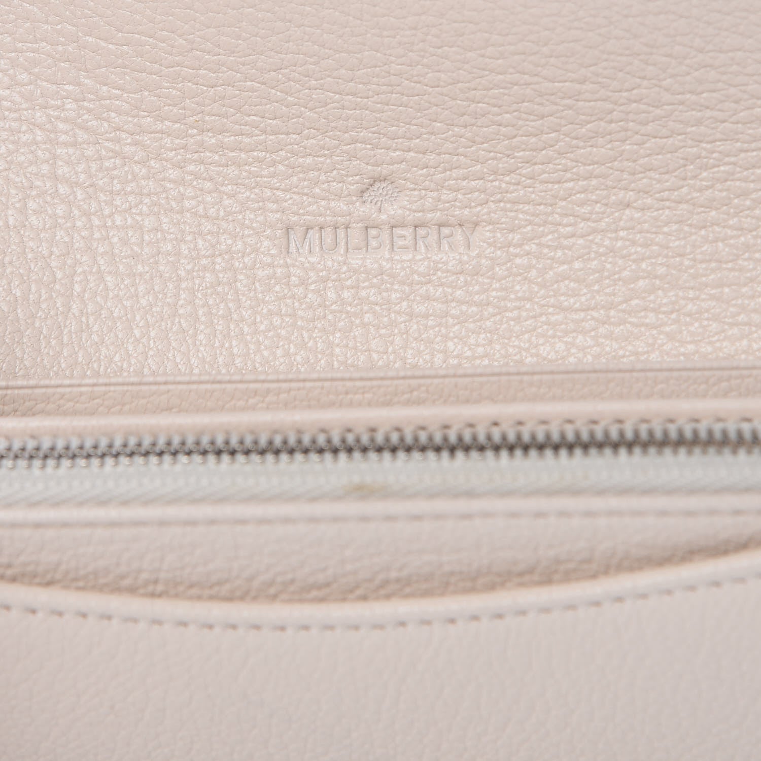 Mulberry Glossy Goatskin Dome Rivet Continental Wallet Cream 6 of 8