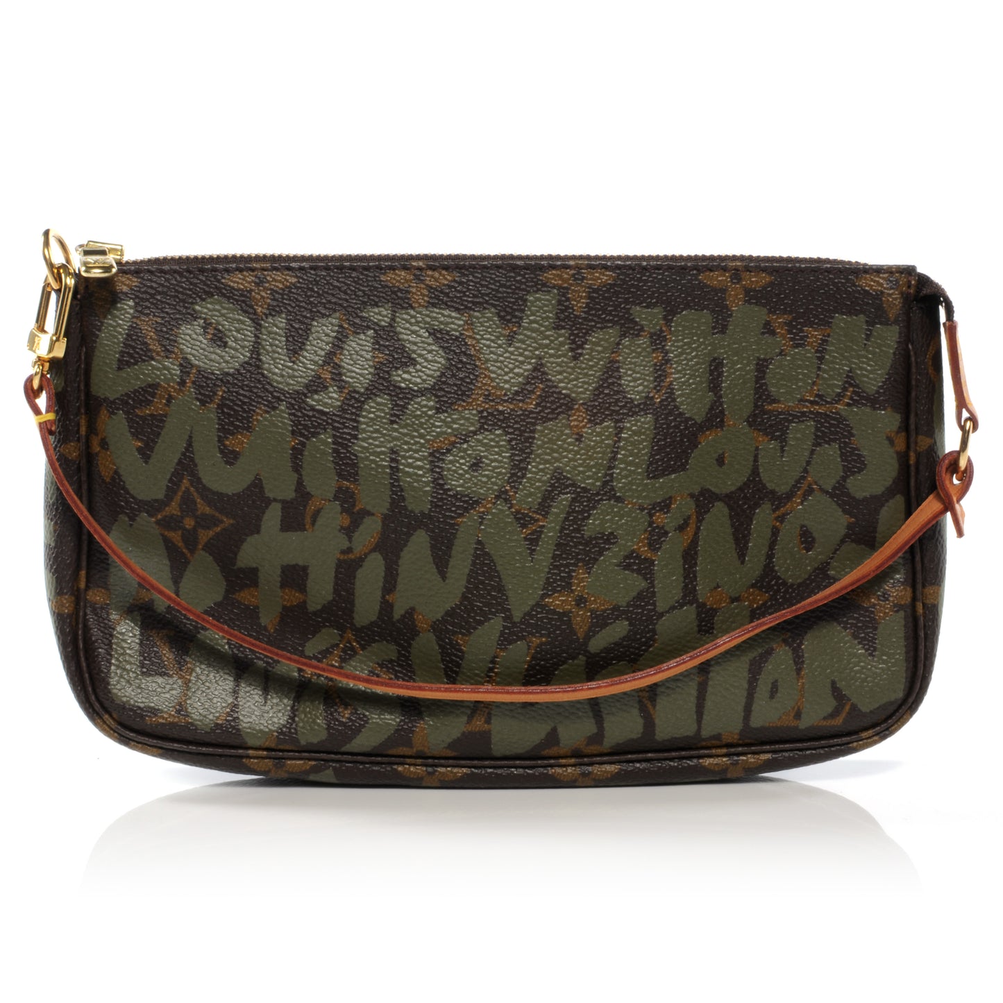 Monogram Graffiti Pochette Accessories Kaki