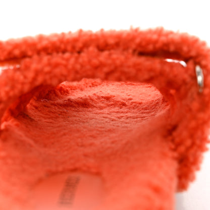 Hermes Woolskin Womens Chypre Sandals 39.5 Orange 10 of 11