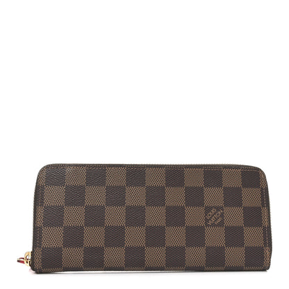 Louis Vuitton Damier Ebene Clemence Wallet Cherry 1 of 6