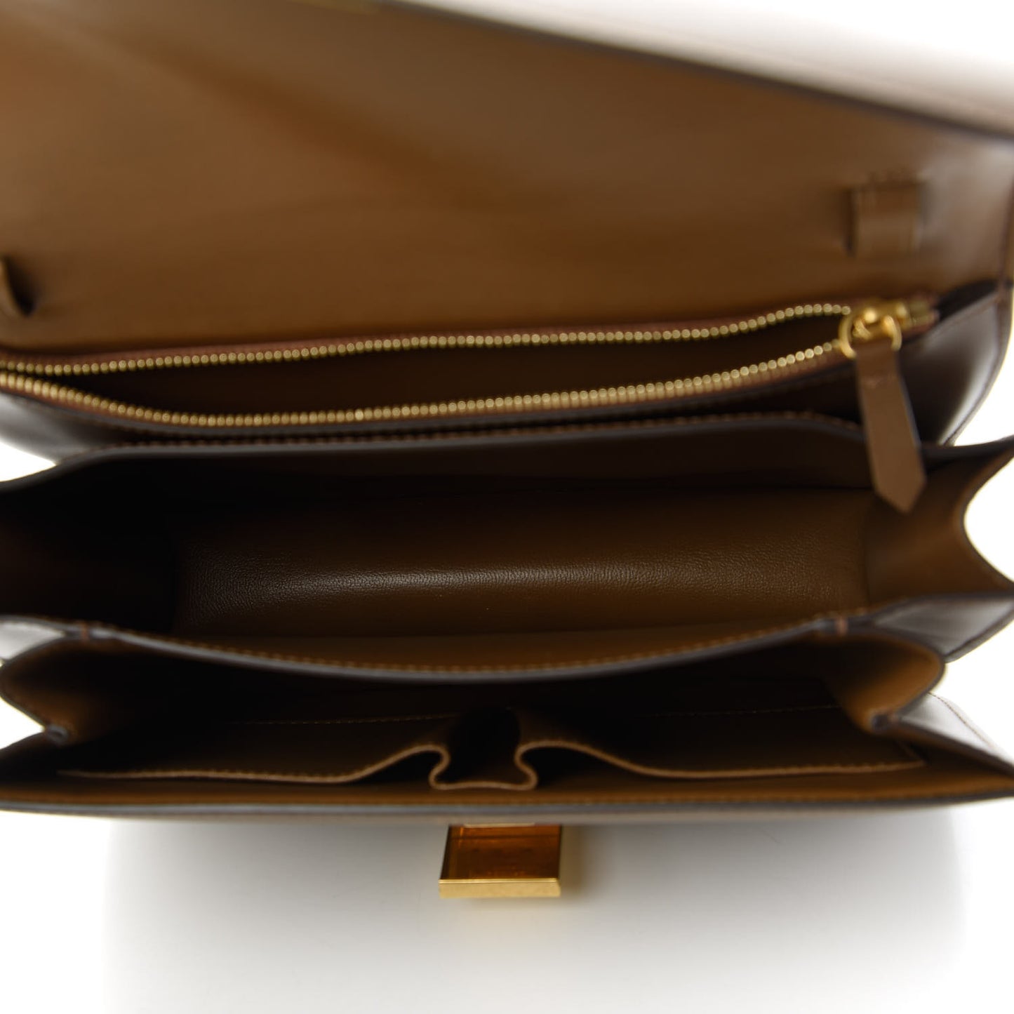 Box Calfskin Medium Classic Box Flap Bag Camel