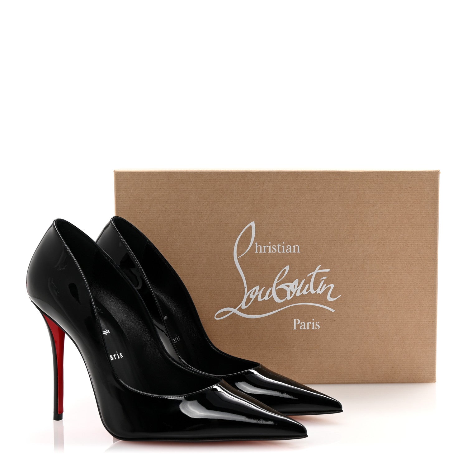 Christian Louboutin Patent Miss Z 100 Pumps 39 Black 9 of 9