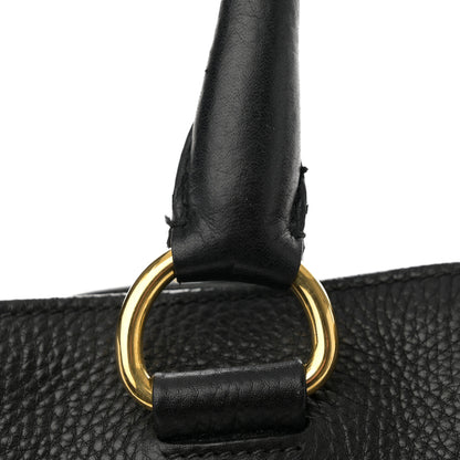 Prada Vitello Daino Tote Black 10 of 12
