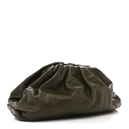 Bottega Veneta Smooth Butter Calf The Pouch Oversized Clutch Kaki Fondent 3 of 10