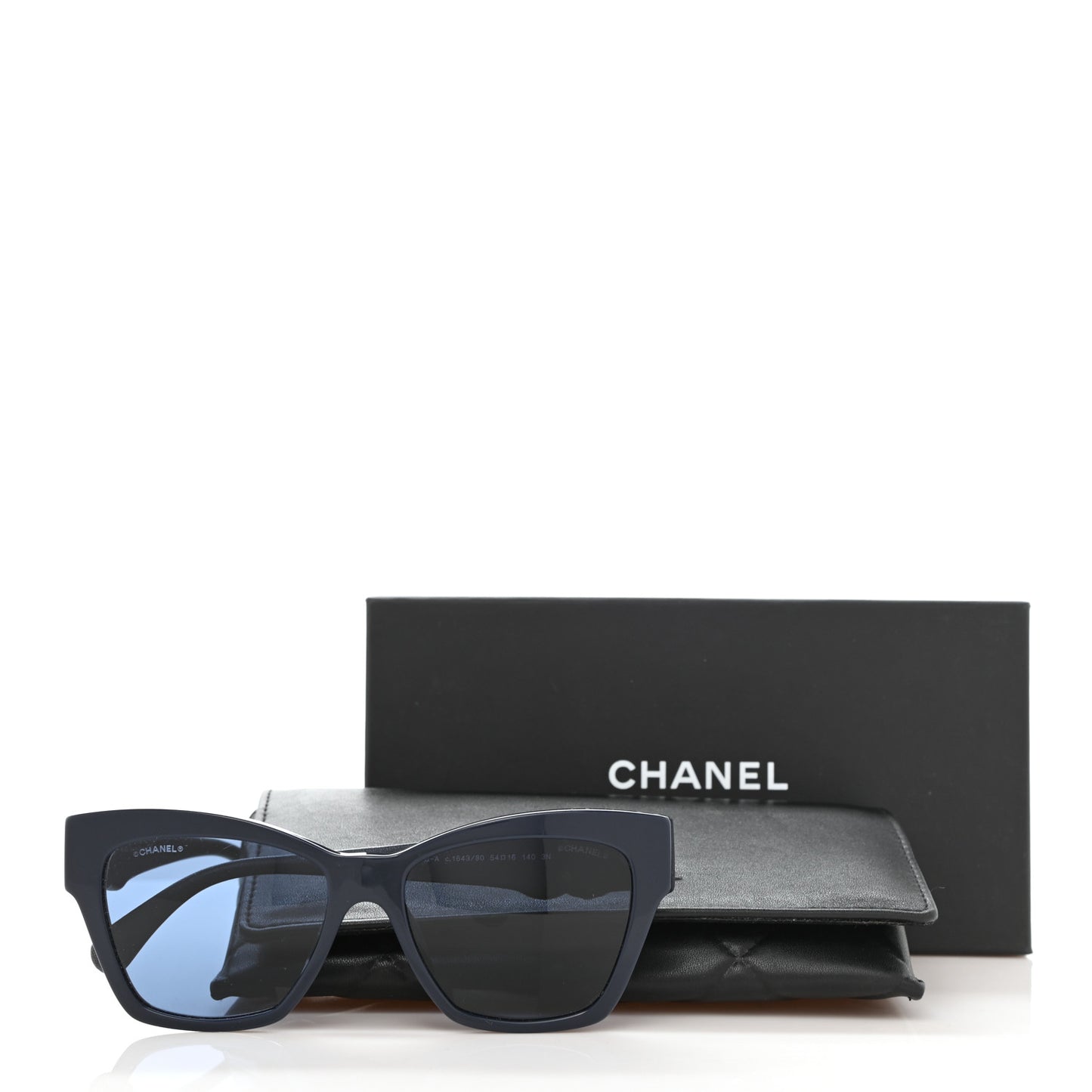 Acetate Square Cat Eye CC Sunglasses 5456QA Blue