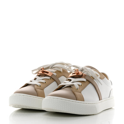 Hermes Calfskin Day Sneakers 37.5 Multicolor White 3 of 8