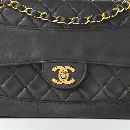 Chanel Lambskin Quilted Small Single Flap Dark Grey 11 of 11