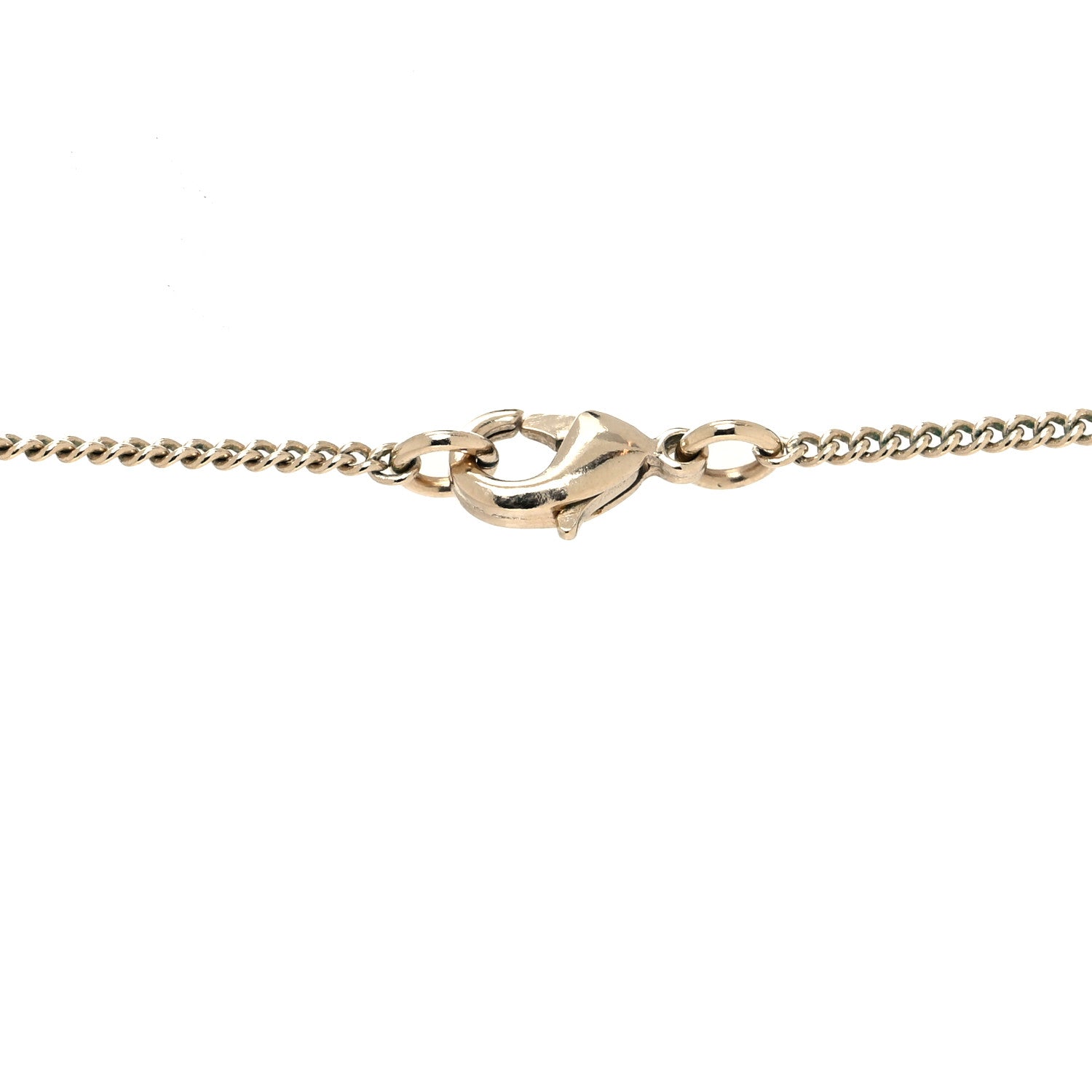 Chanel Baguette Crystal High Society CC Pendant Necklace Gold 4 of 5