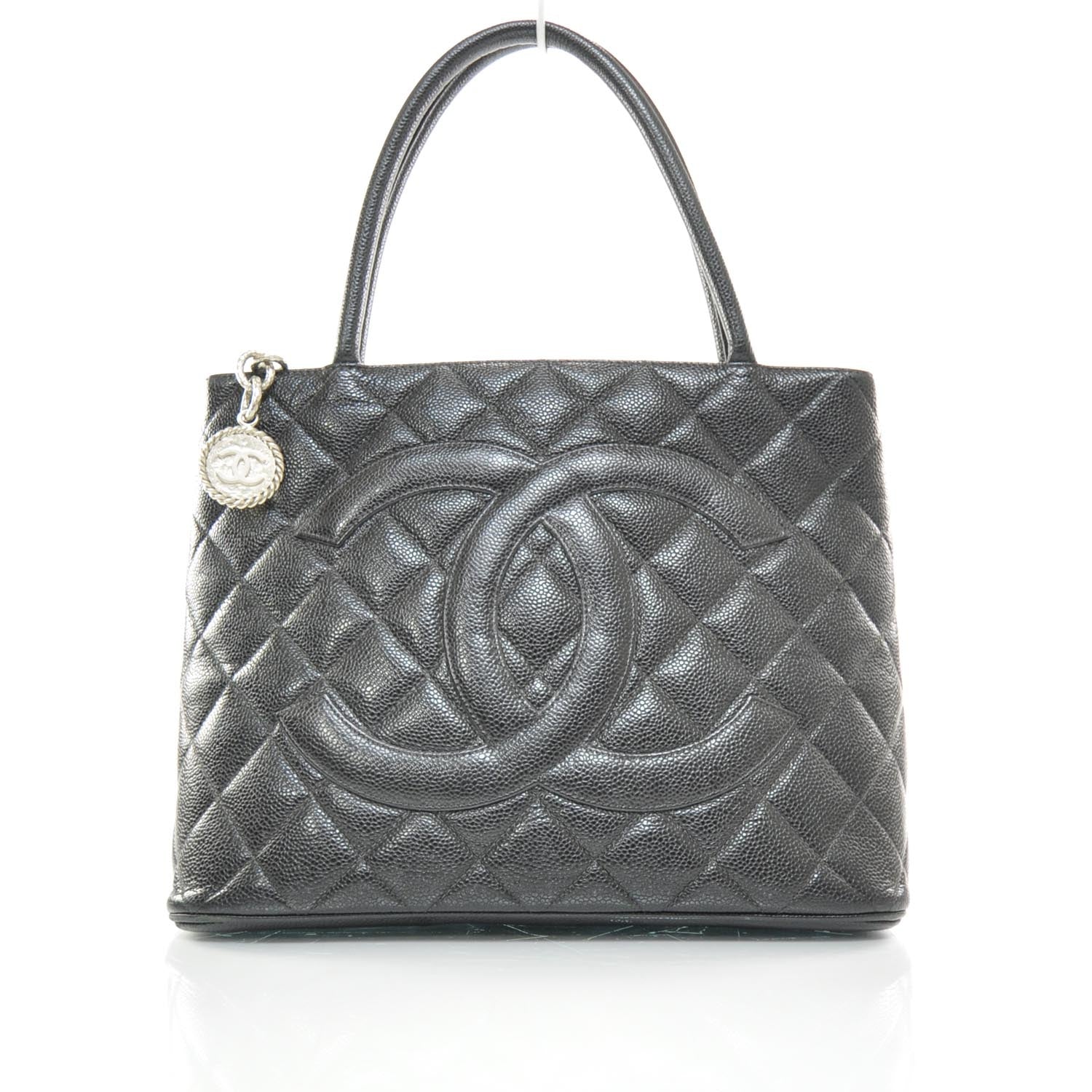 Chanel Caviar Medallion Tote Black 1 of 10