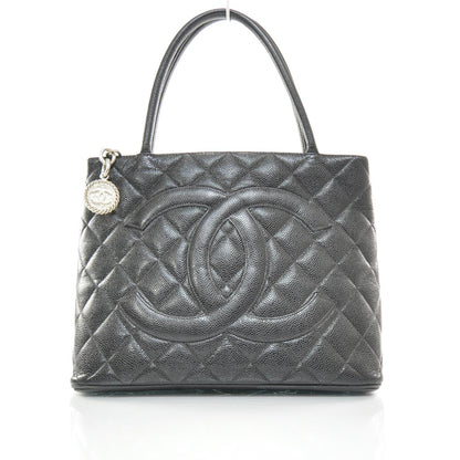 Chanel Caviar Medallion Tote Black 1 of 10