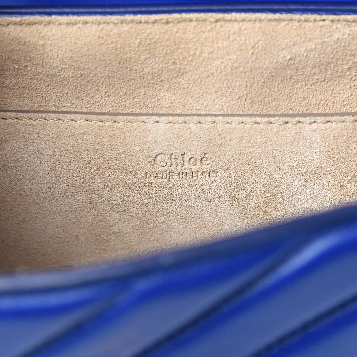 Chloe Calfskin Quilted Mini Drew Bijou Shoulder Bag Majesty Blue 5 of 8