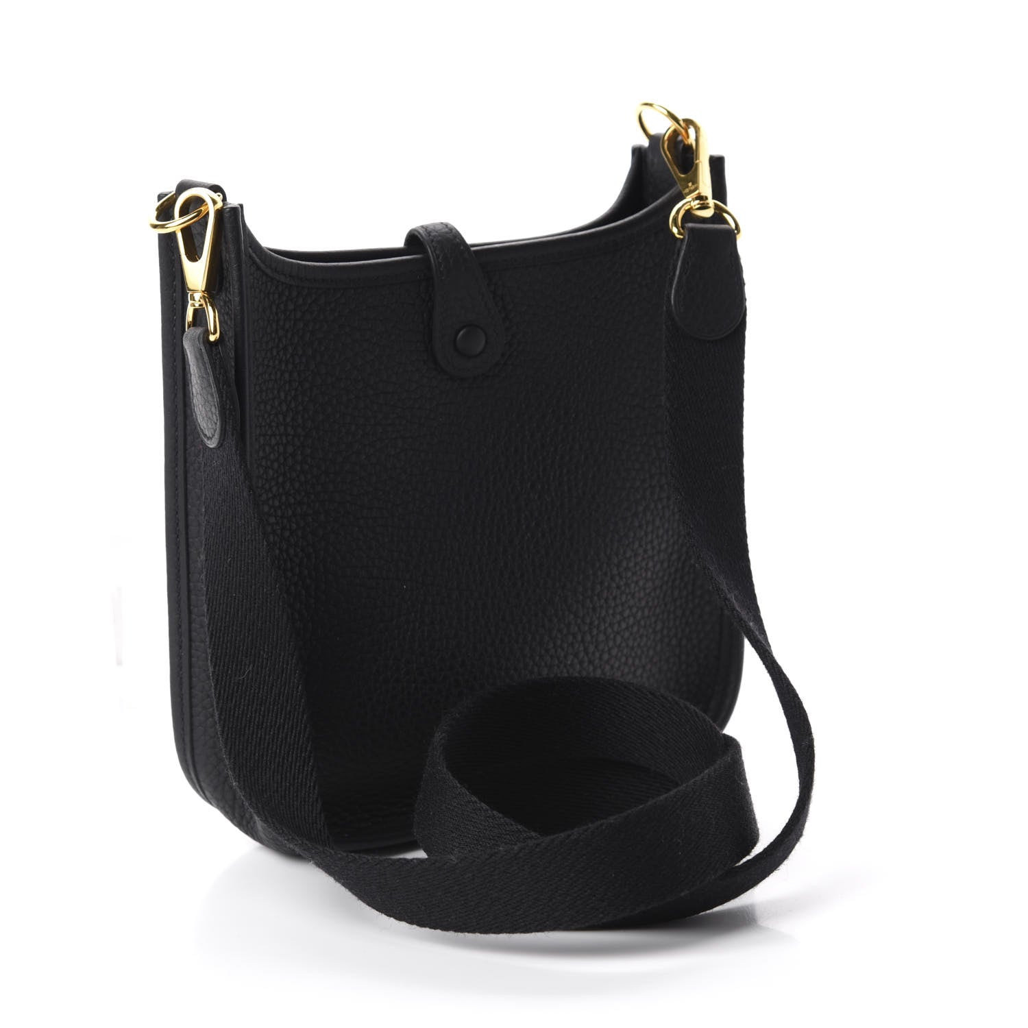 Hermes Taurillon Clemence Evelyne TPM Black 3 of 10