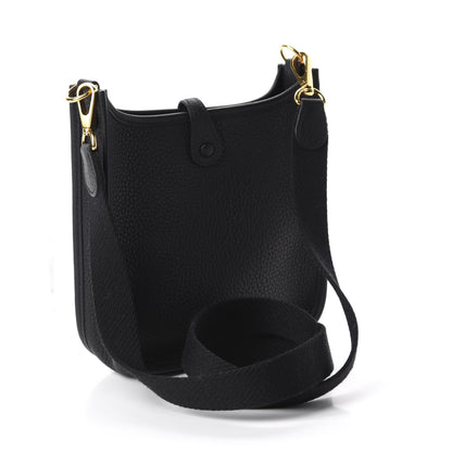 Hermes Taurillon Clemence Evelyne TPM Black 3 of 10