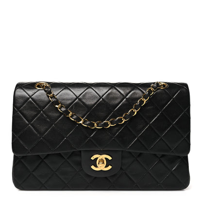 Chanel Lambskin Quilted Medium Double Flap Black 2 of 19