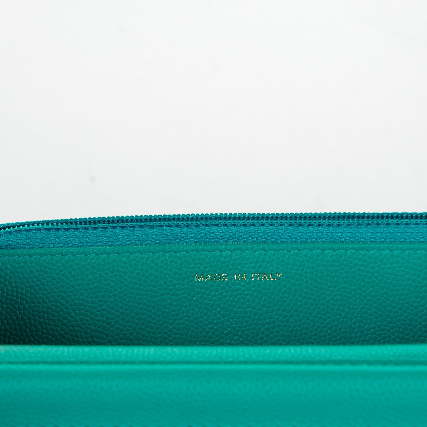 Chanel Caviar Quilted Wallet On Chain WOC Turquoise 7 of 8