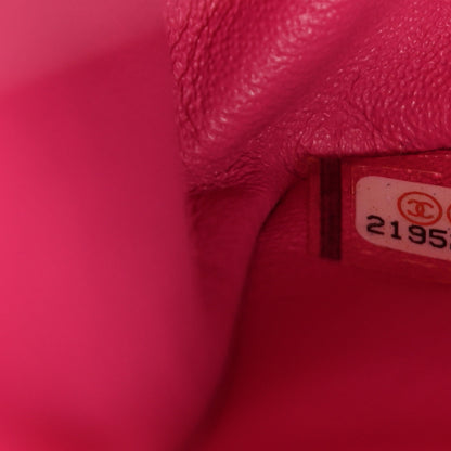 Chanel Lambskin Quilted Medium Double Flap Dark Pink 7 of 10