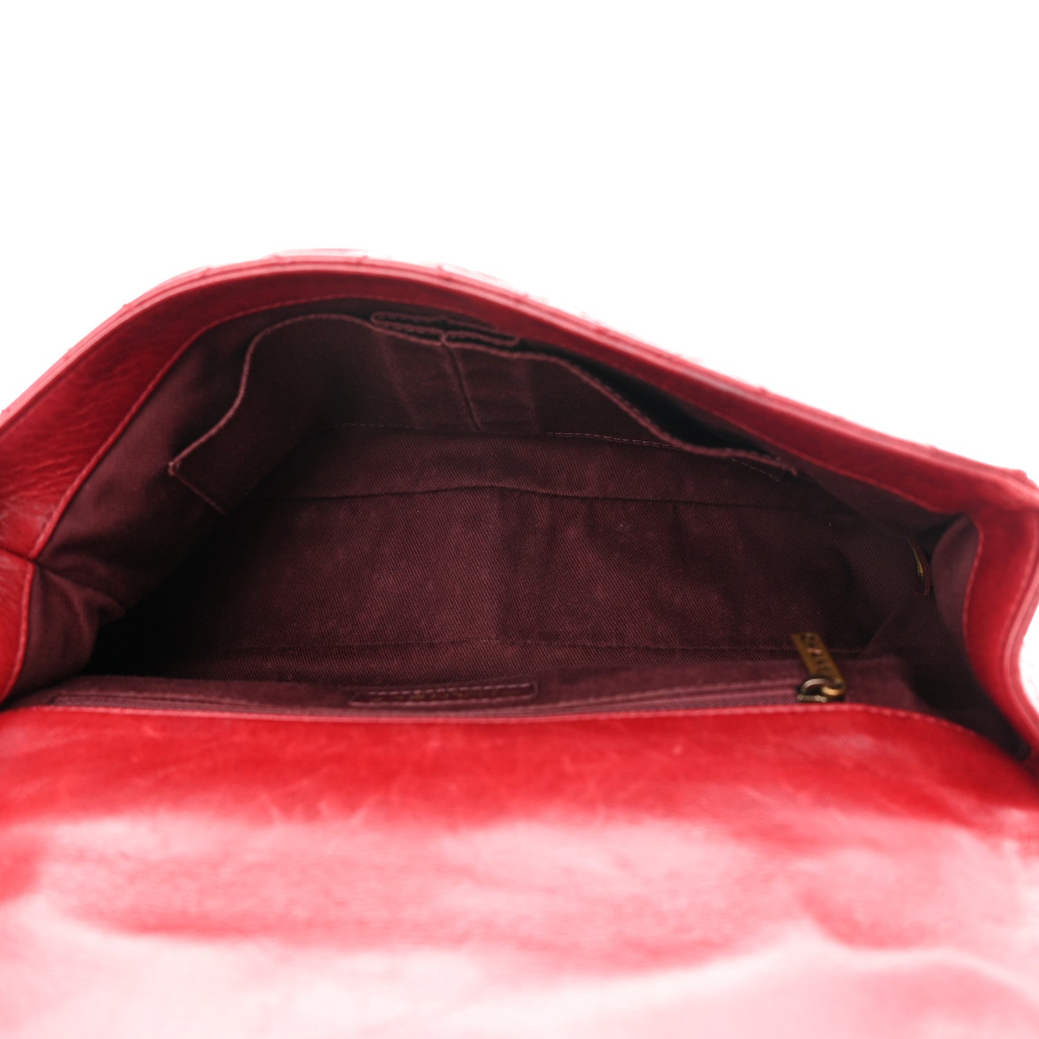 Chanel Glazed Calfskin Castle Rock Medium Flap Red 12 of 18