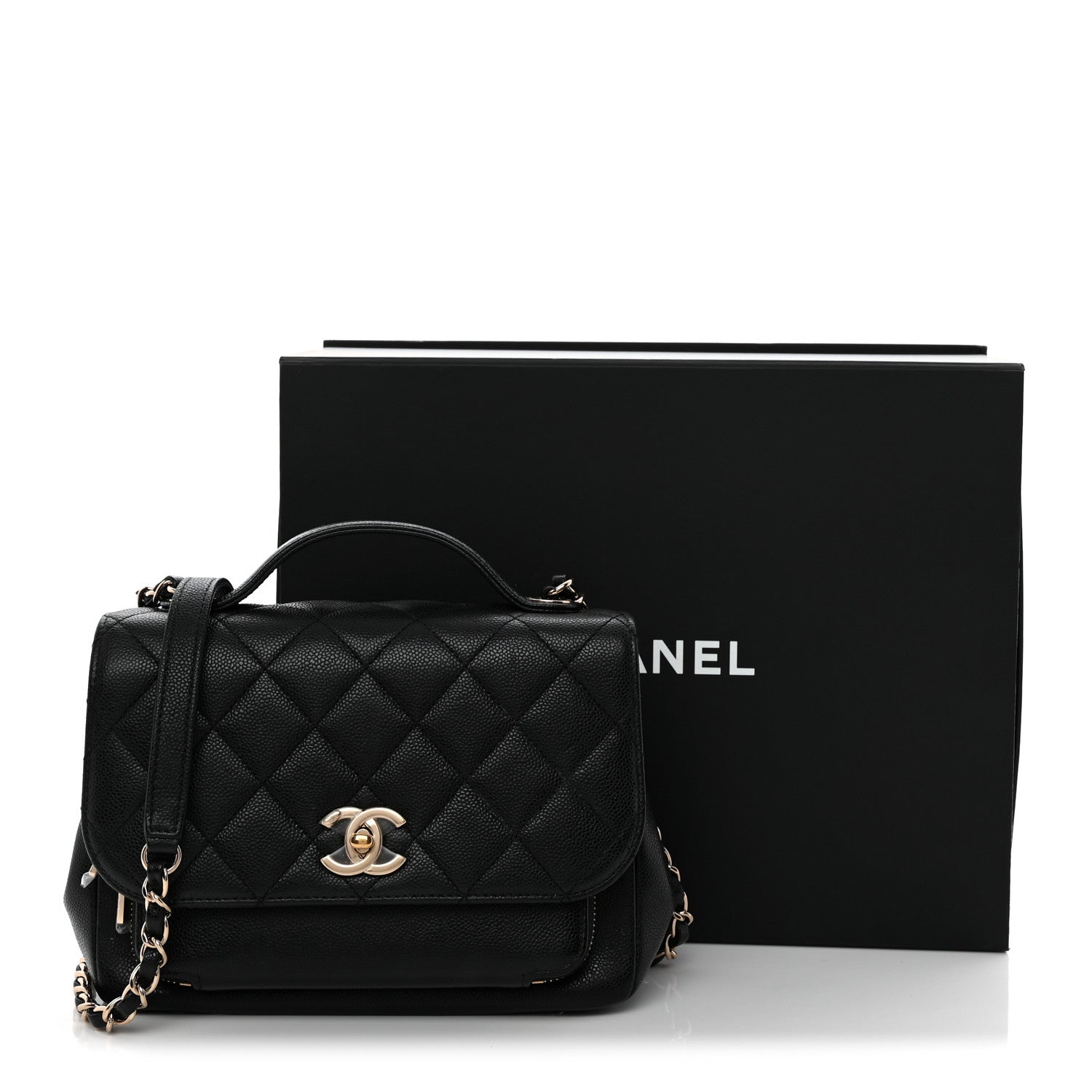 Chanel Caviar Quilted Medium Business Affinity Flap Black 11 of 11
