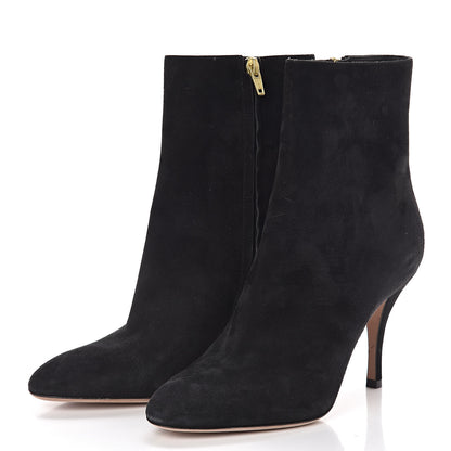Valentino Garavani Suede Killer Stud Ankle Boots 39 Black 3 of 8