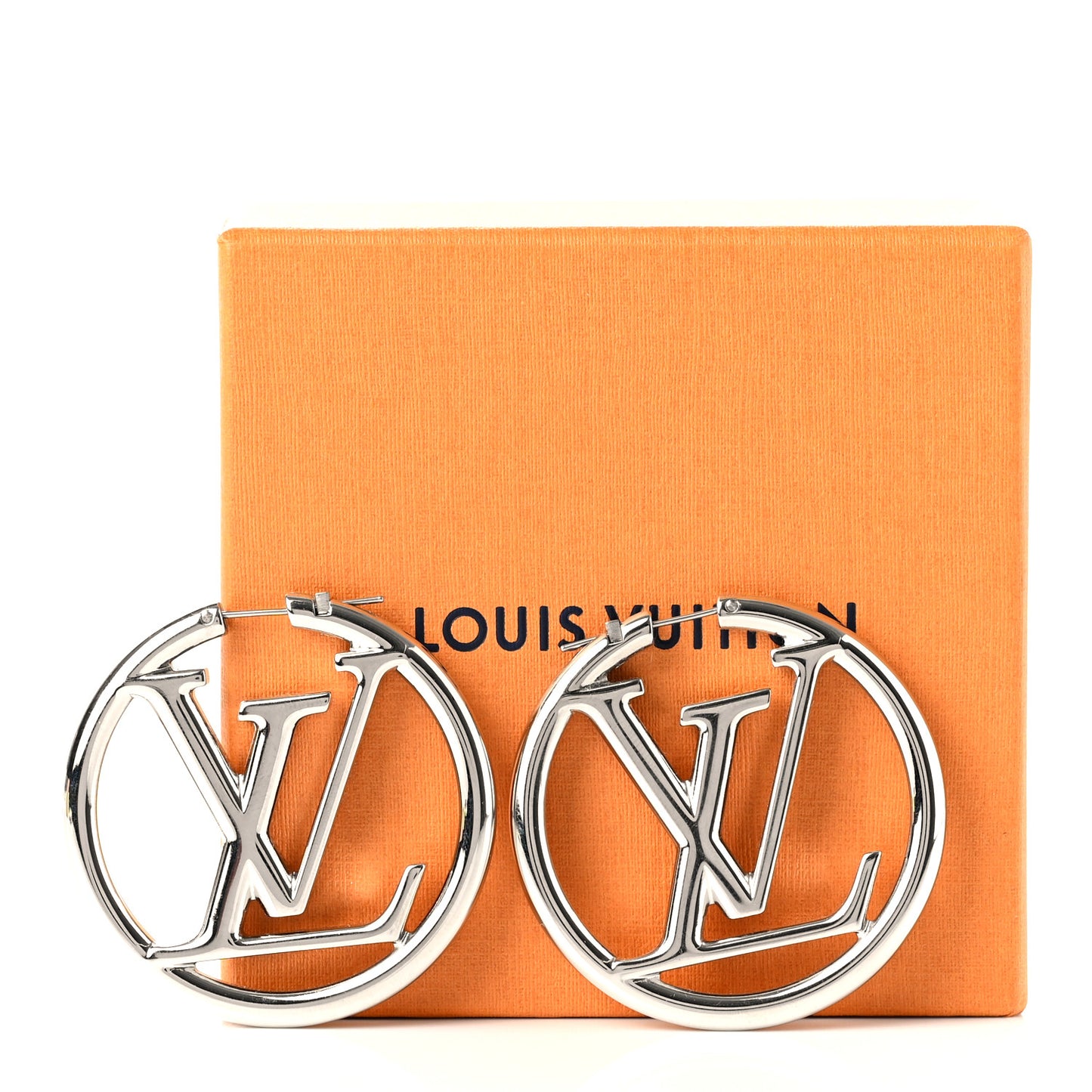 Palladium Louise Hoop Earrings Silver