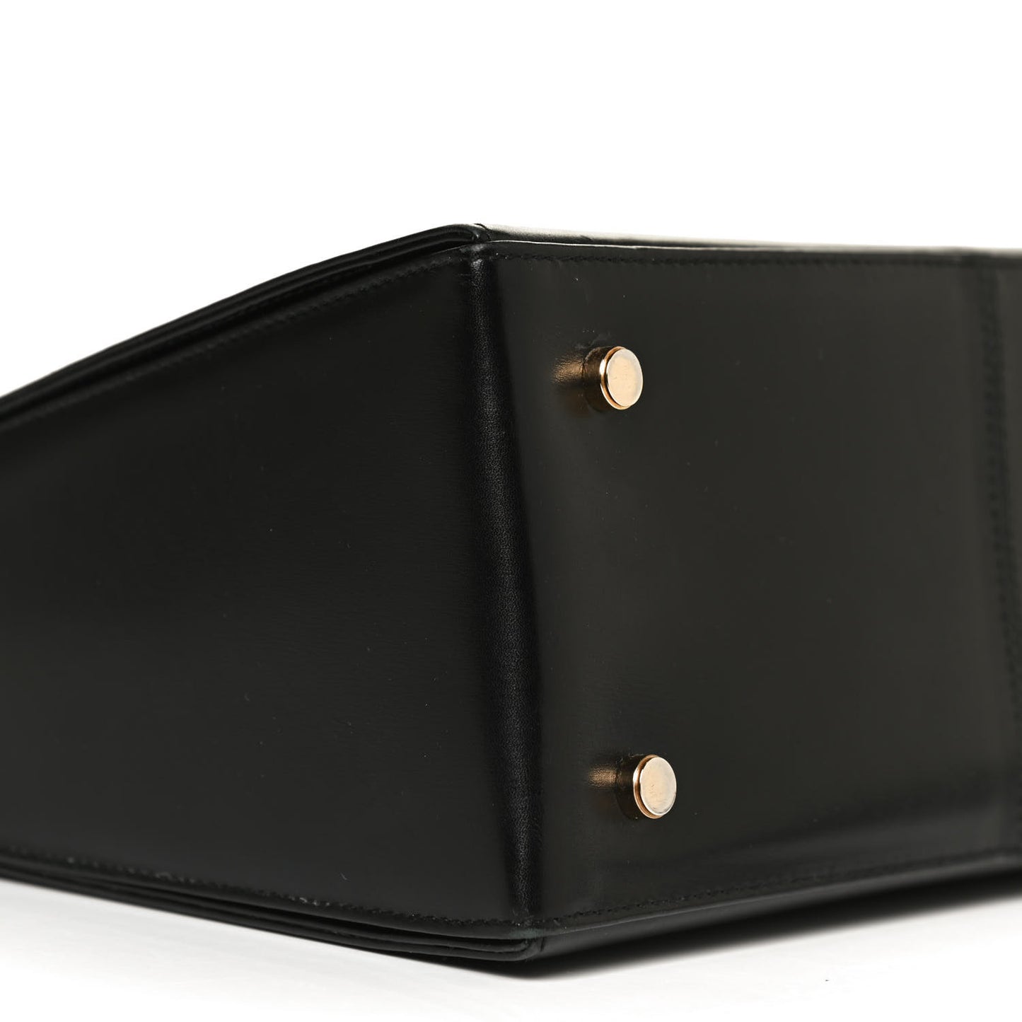 Calfskin Gancini 2-Way Top Handle Bag Black