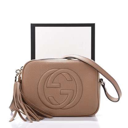 Gucci Pebbled Calfskin Small Soho Disco Bag Camelia 13 of 13