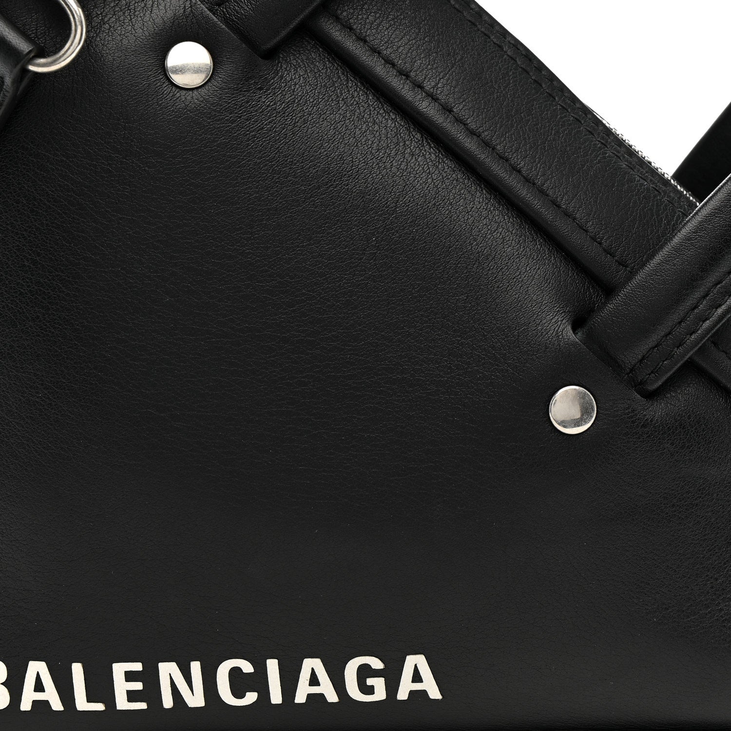 Balenciaga Calfskin XS Triangle Duffle Black 8 of 13