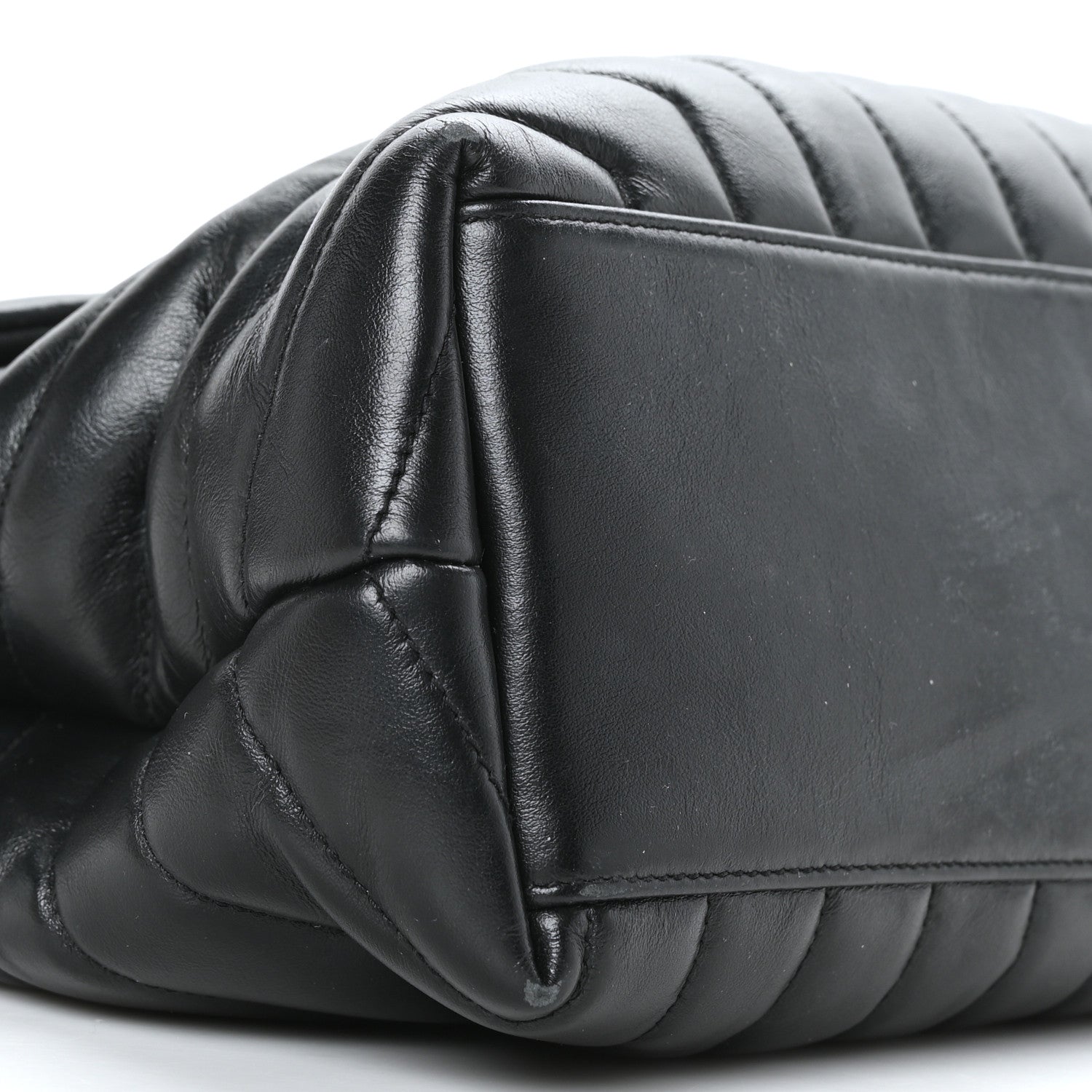 Saint Laurent Calfskin Y Quilted Monogram Medium Loulou Chain Satchel Black 8 of 10