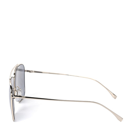 Fendi Metal Aviator Sunglasses FF0406/S Silver 3 of 7