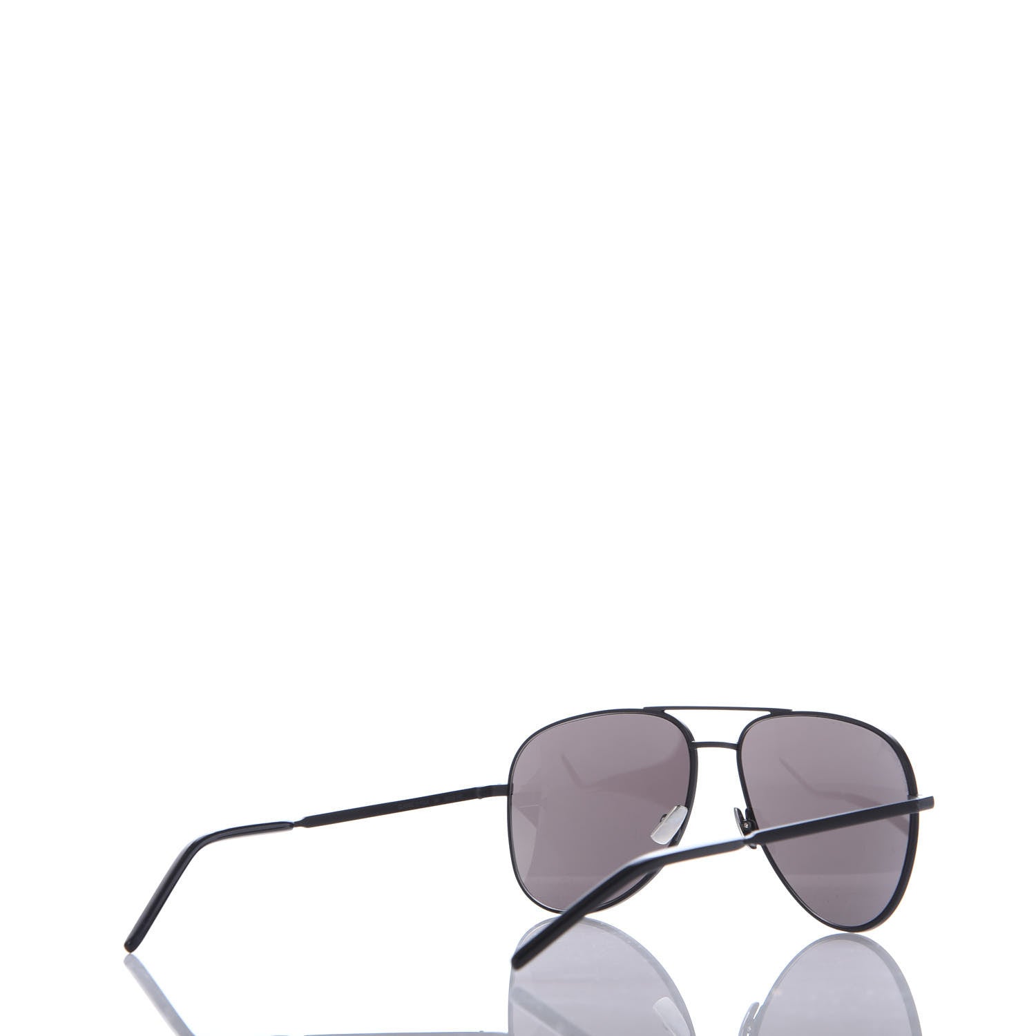 Saint Laurent Metal Aviator Classic 11 Folk Sunglasses Black 4 of 8
