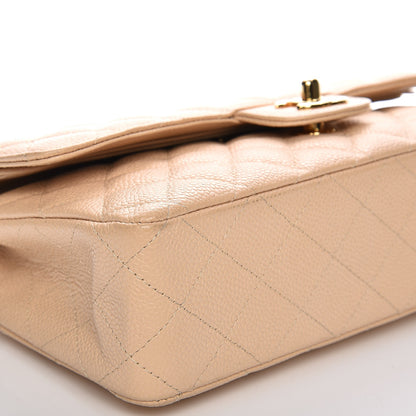 Chanel Caviar Quilted Medium Double Flap Beige Clair 12 of 16