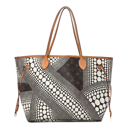 Louis Vuitton Monogram Kusama Waves Neverfull MM White 1 of 4